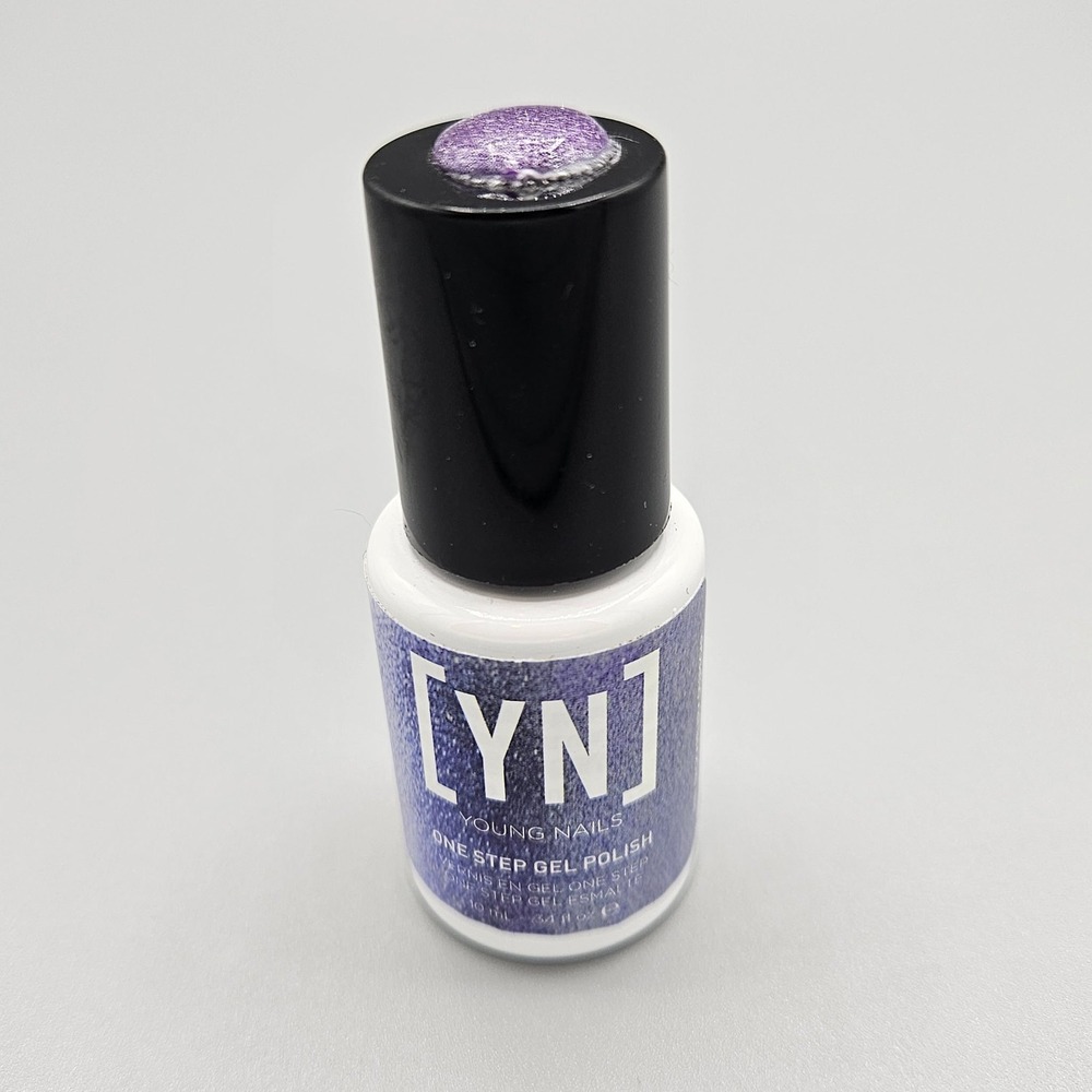 Young Nails One Step Gel Polish Way Above Average Purple Shimmer GP10C127 10ml